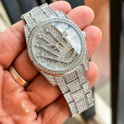 Rlx Diamond logo Spinner Silver Color Men  Watch