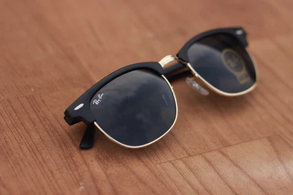 RB New Stylish Black & Gold 3016 Sunglass For Unisex